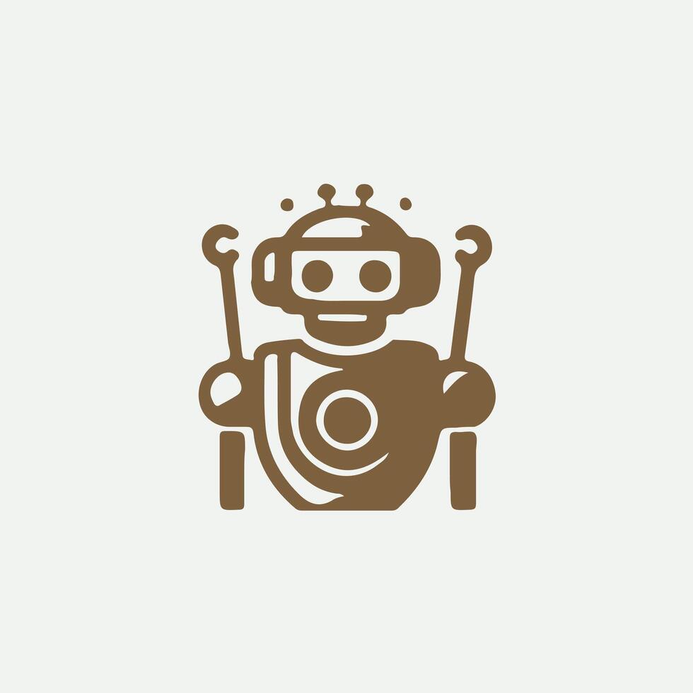 Bot Tronics Robot Logo vector