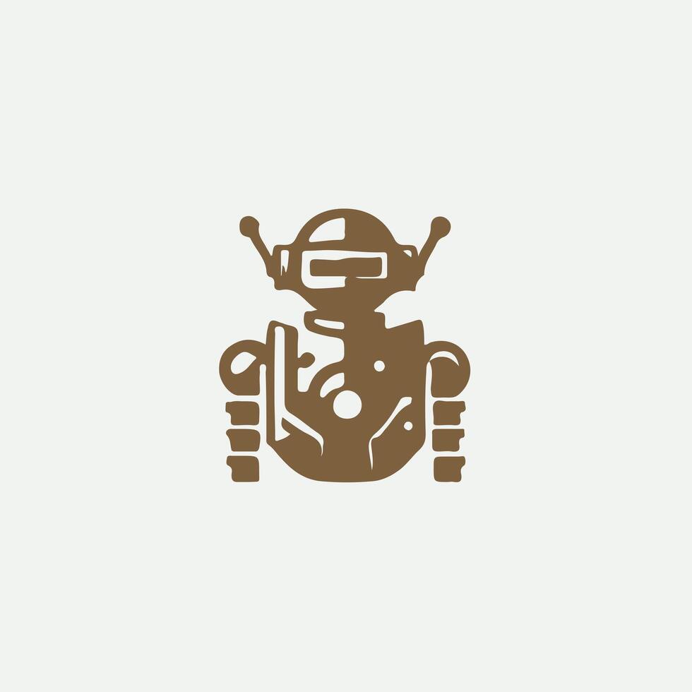 Drive Robot Logo Design vector