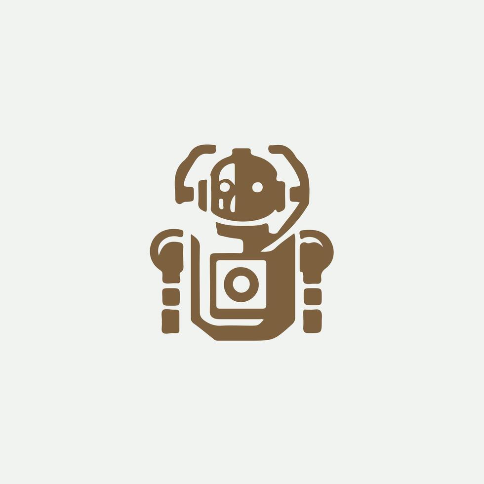 Innovate Robot Logo Design vector