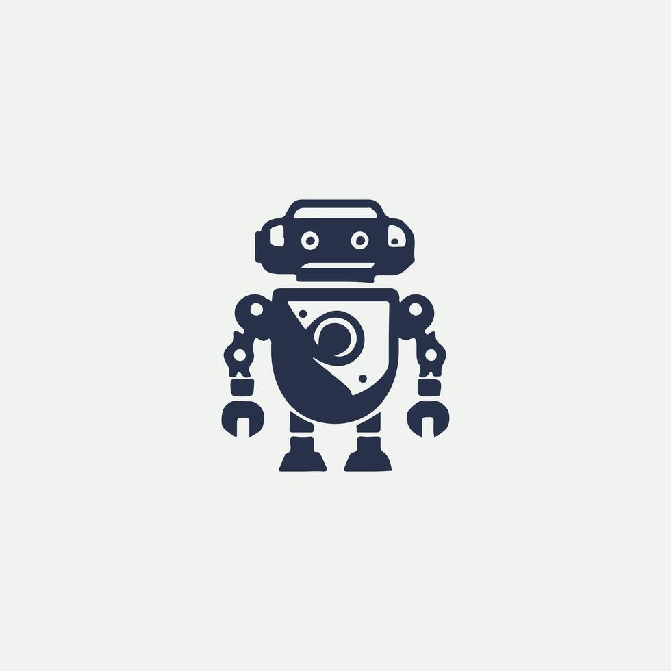Next Bot Robot Logo Design vector