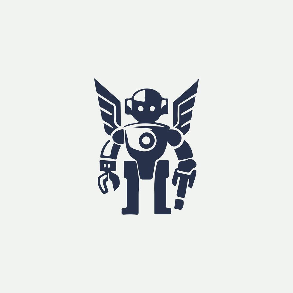 Ventures Robot Logo Design vector