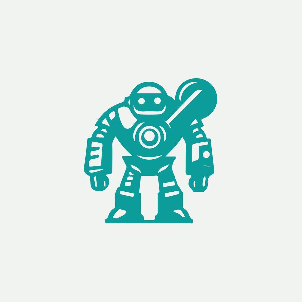 Edge Robot Logo Design vector