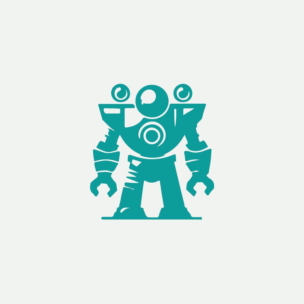 Evolution Robot Logo Design vector