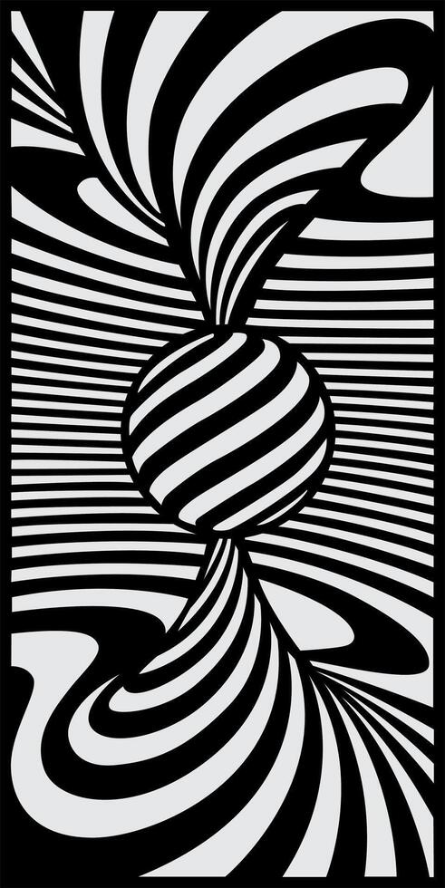 Abstract Vortex Illusion vector