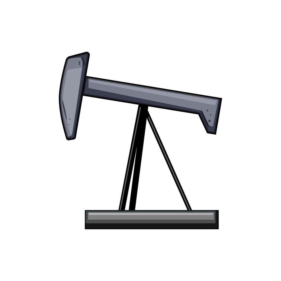 exploration oil rig cartoon item illustration vector