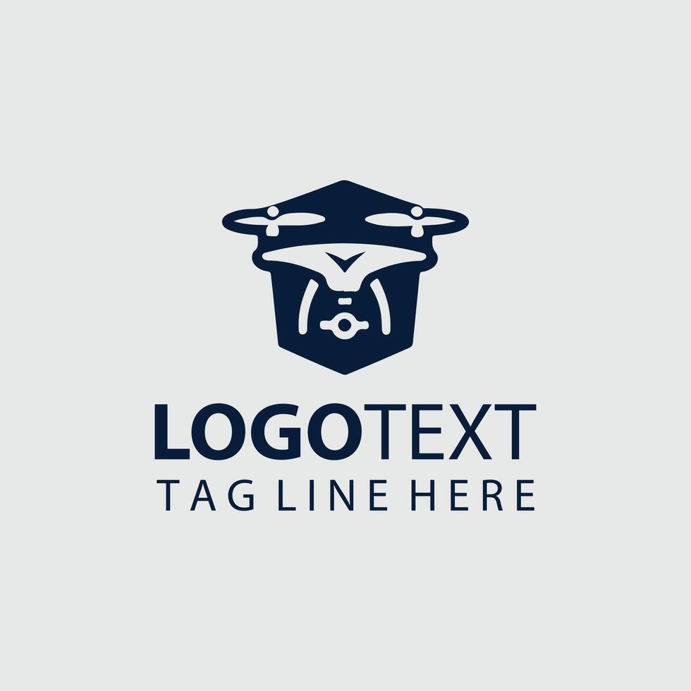 Drone Sphere Logo Design vector