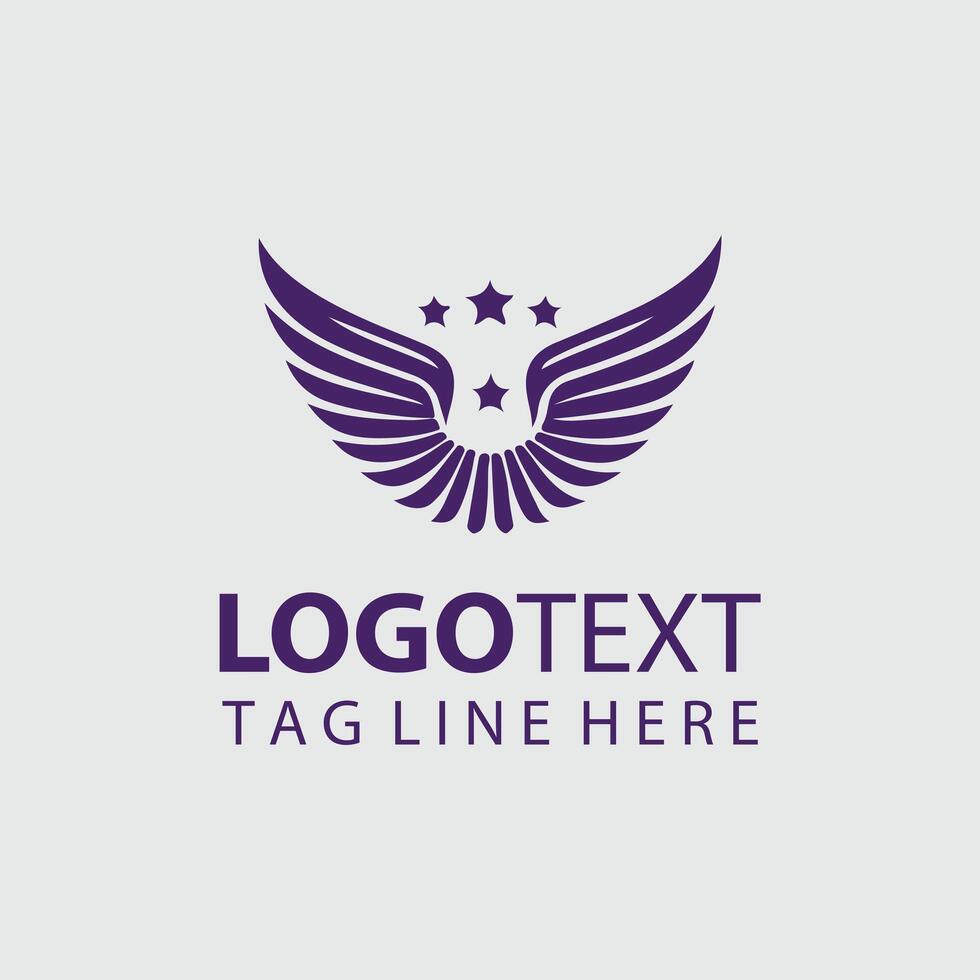Winged Majesty Logo Design vector