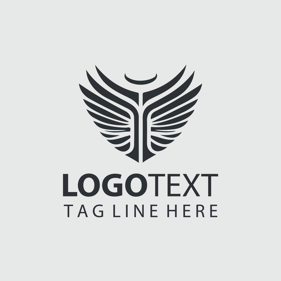 Winged Glory Logo Design vector