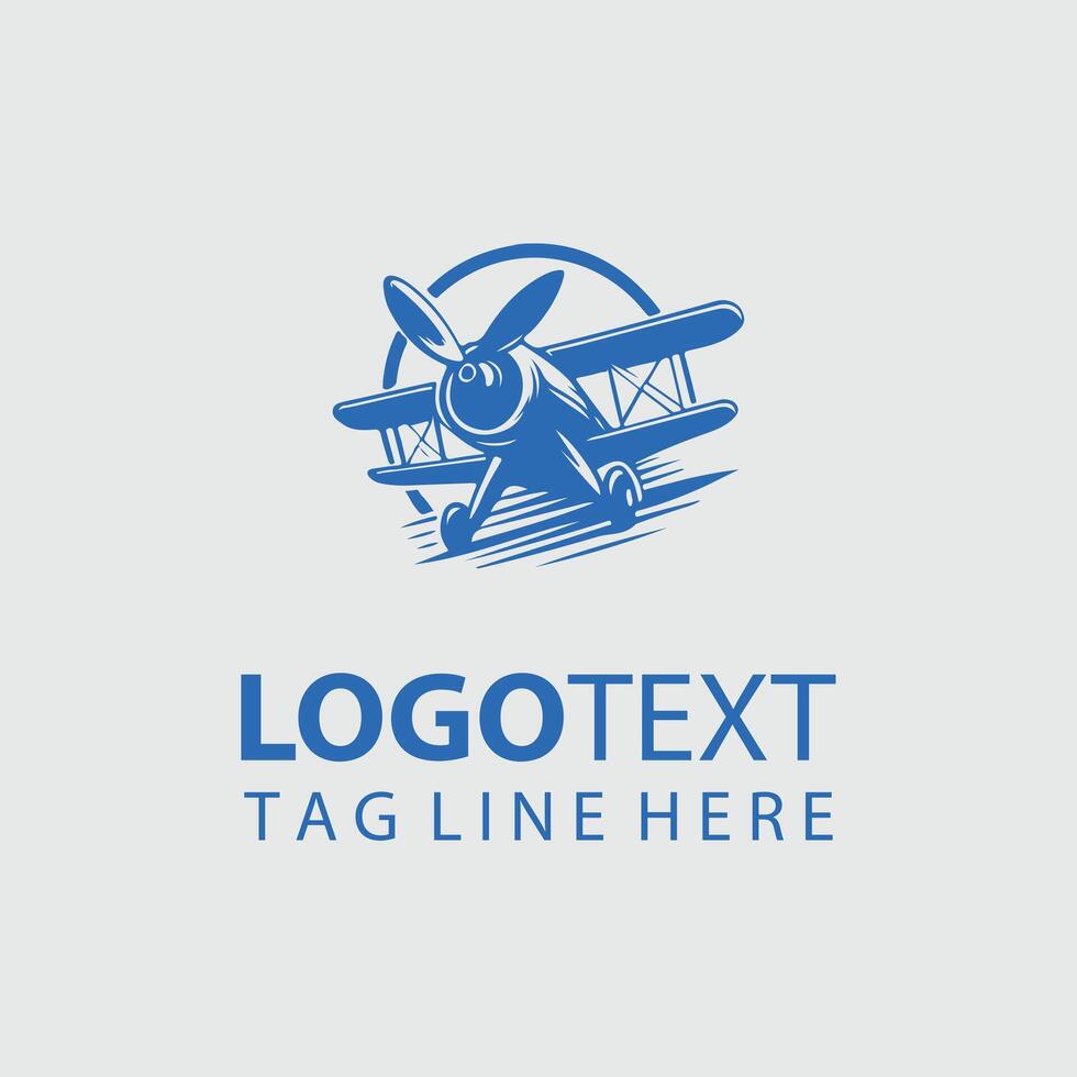 Retro Sky Soarers Vintage Plane Design vector