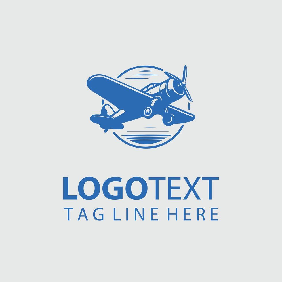 Golden Air Ascend Vintage Plane Design vector