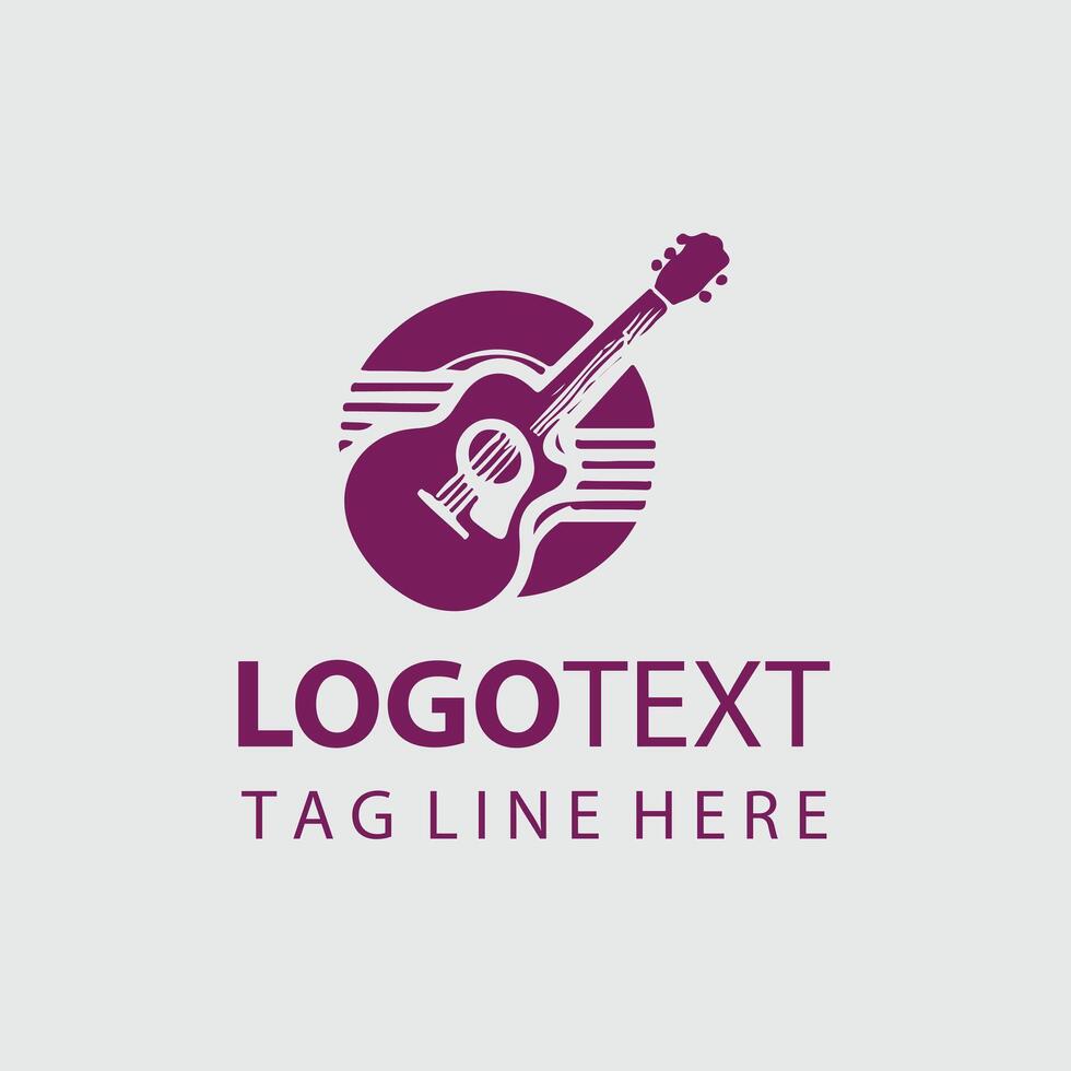 Melody Vibe Guiter Design vector