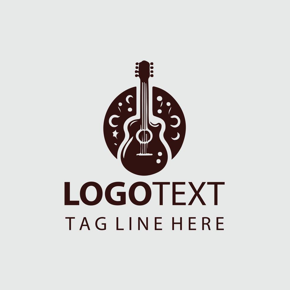 Tone Craftsman Guiter Logo Design vector