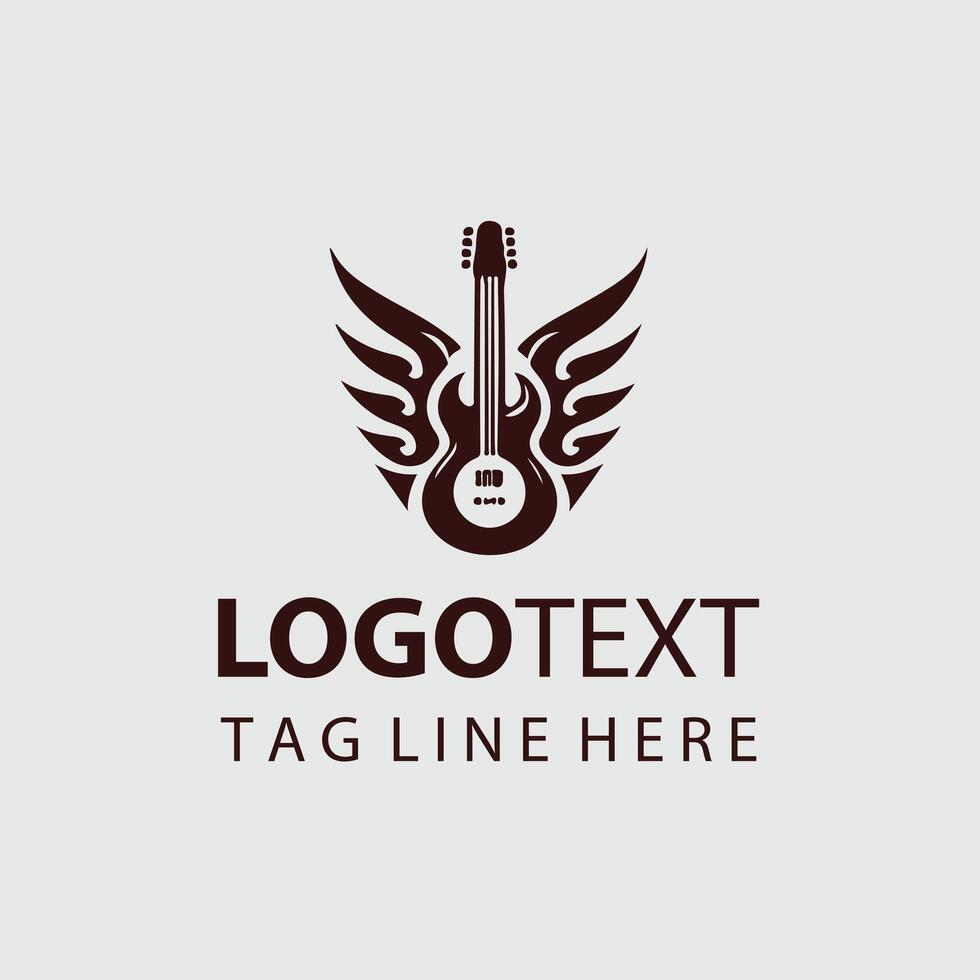 Tone Shaper Guiter Logo Design vector