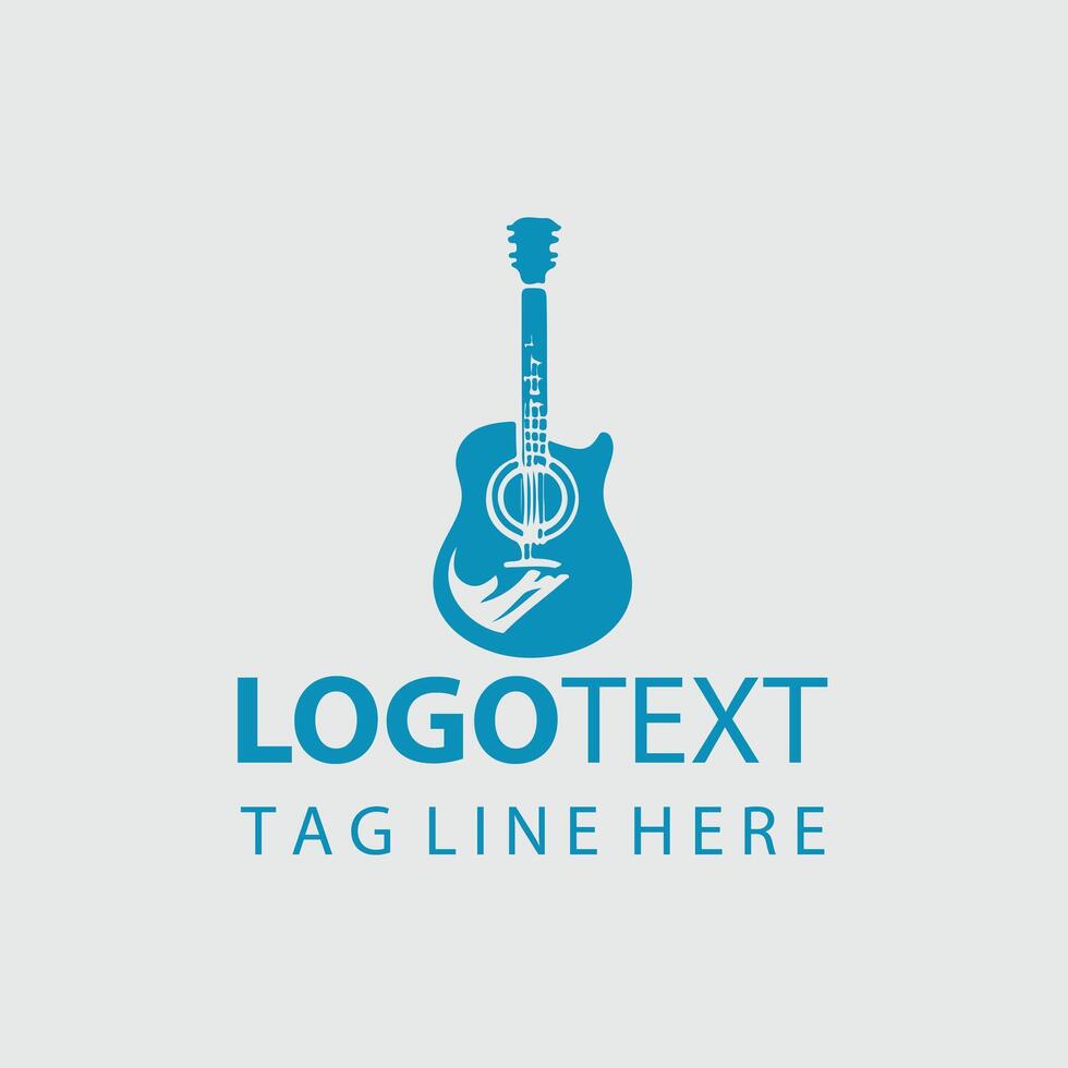 Sonic Gaze Guiter Logo Design vector