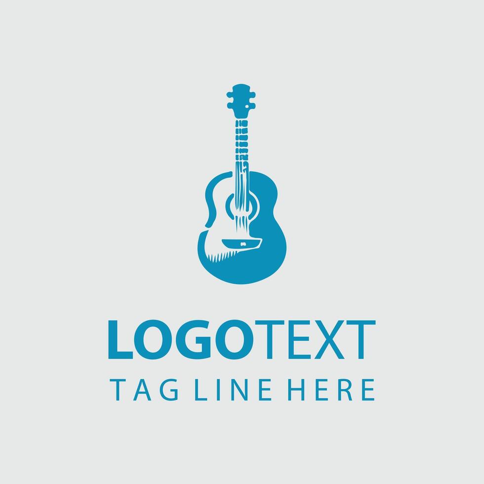 Guitar Tonic Logo Design vector