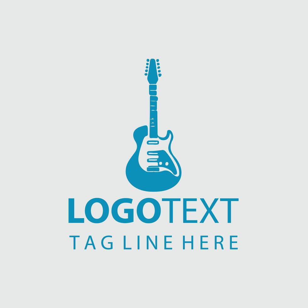 Guitar Sphere Logo Design vector