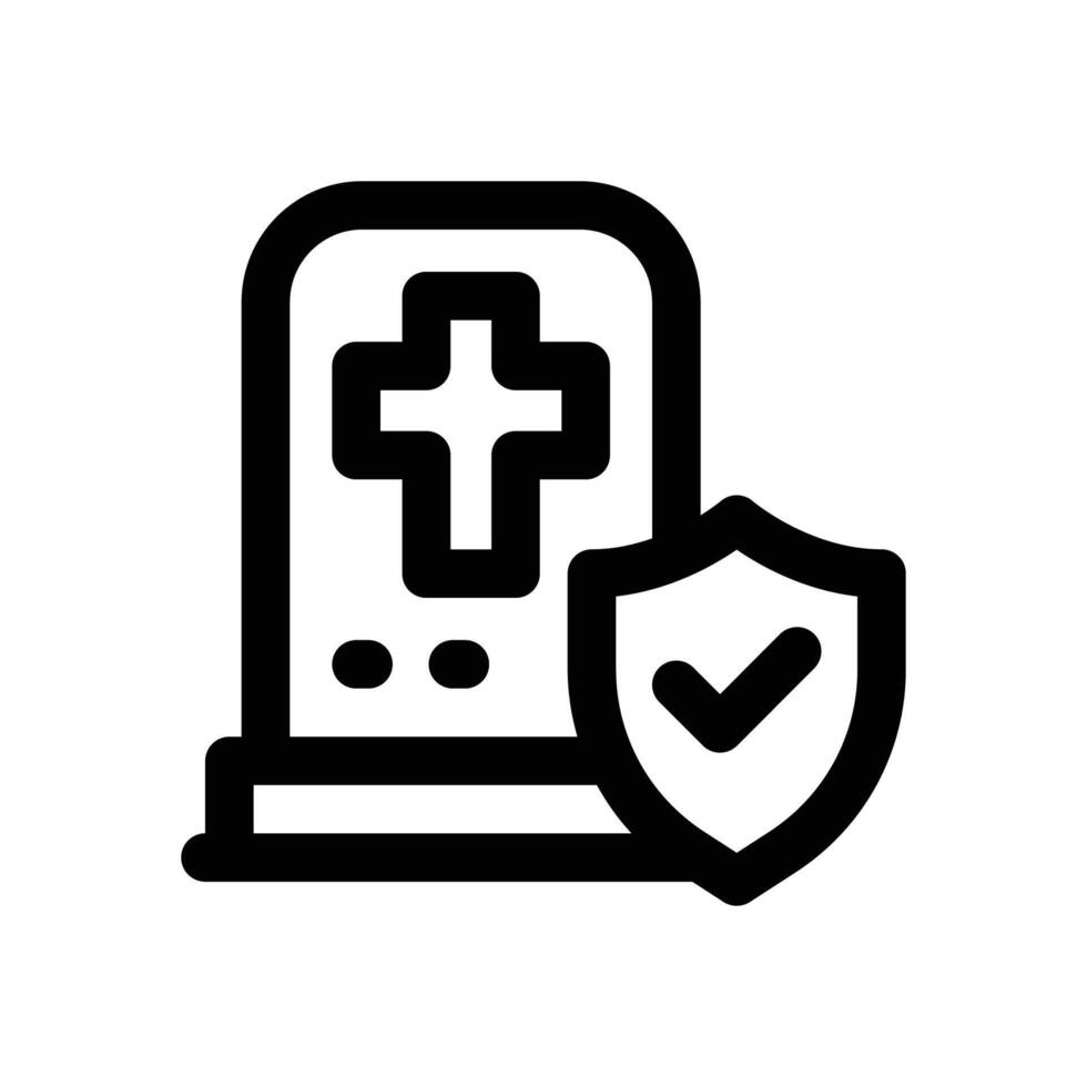 funural line icon. Clean and minimalist icon for websites, mobile apps, presentations, and logos. Fully scalable and customizable for any project. vector