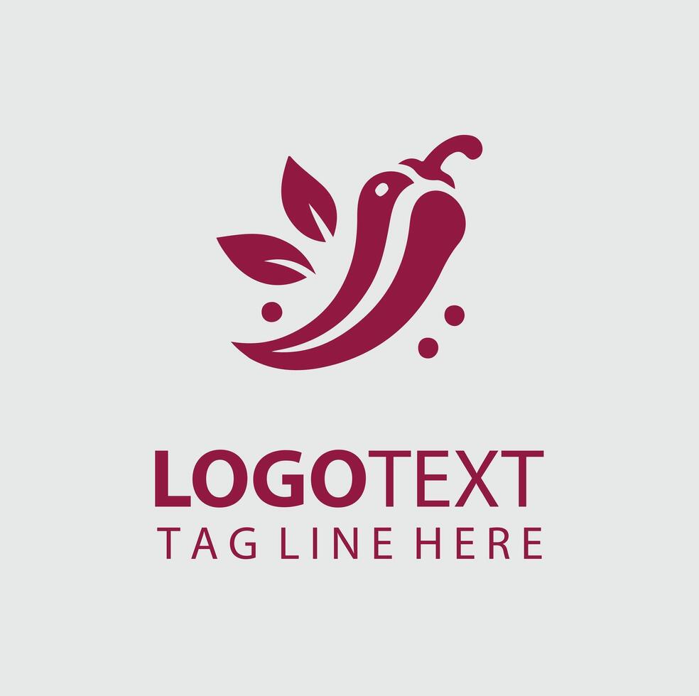 Pepper Vortex Logo Design vector