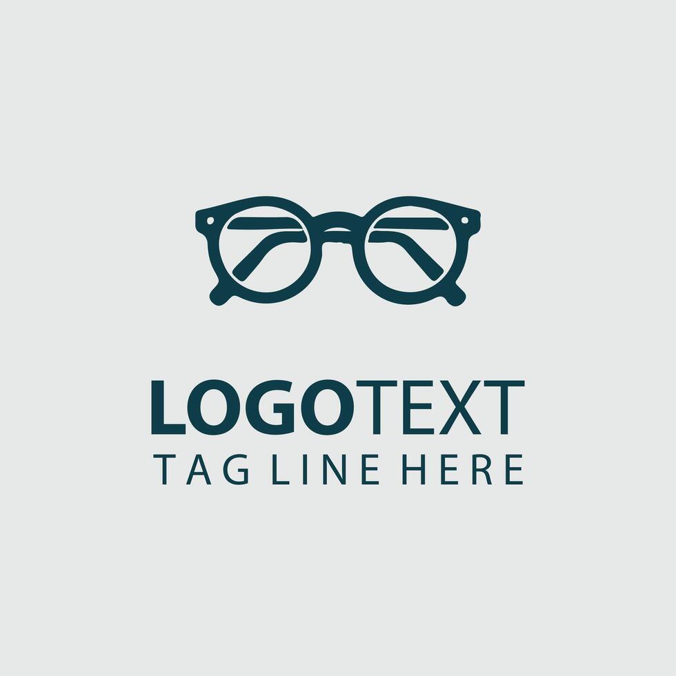 Vision Glow Eyewear Glass Design vector