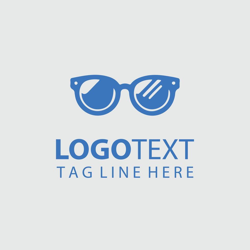 Vision Edge Eyewear Glasses Logo Design vector
