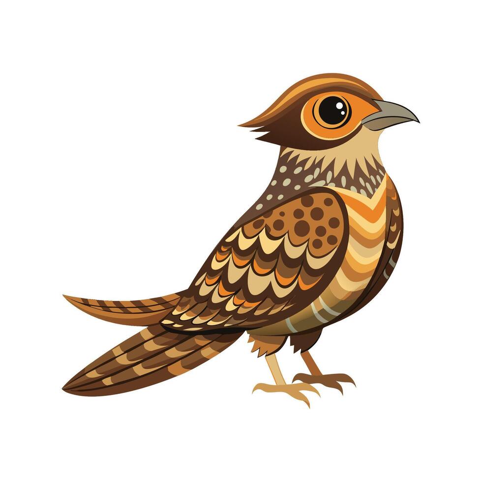 Unique Artwork of LargeTailed Nightjar vector