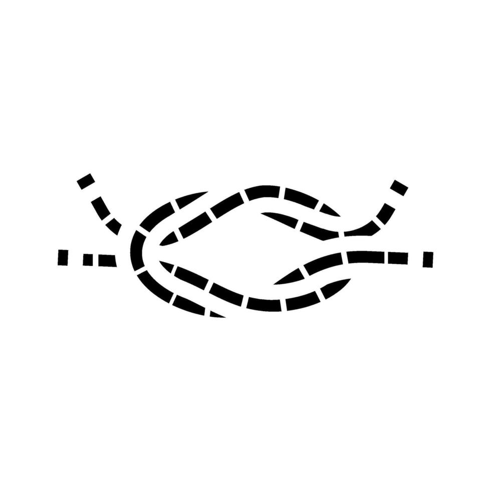 square knot nautical glyph icon illustration vector