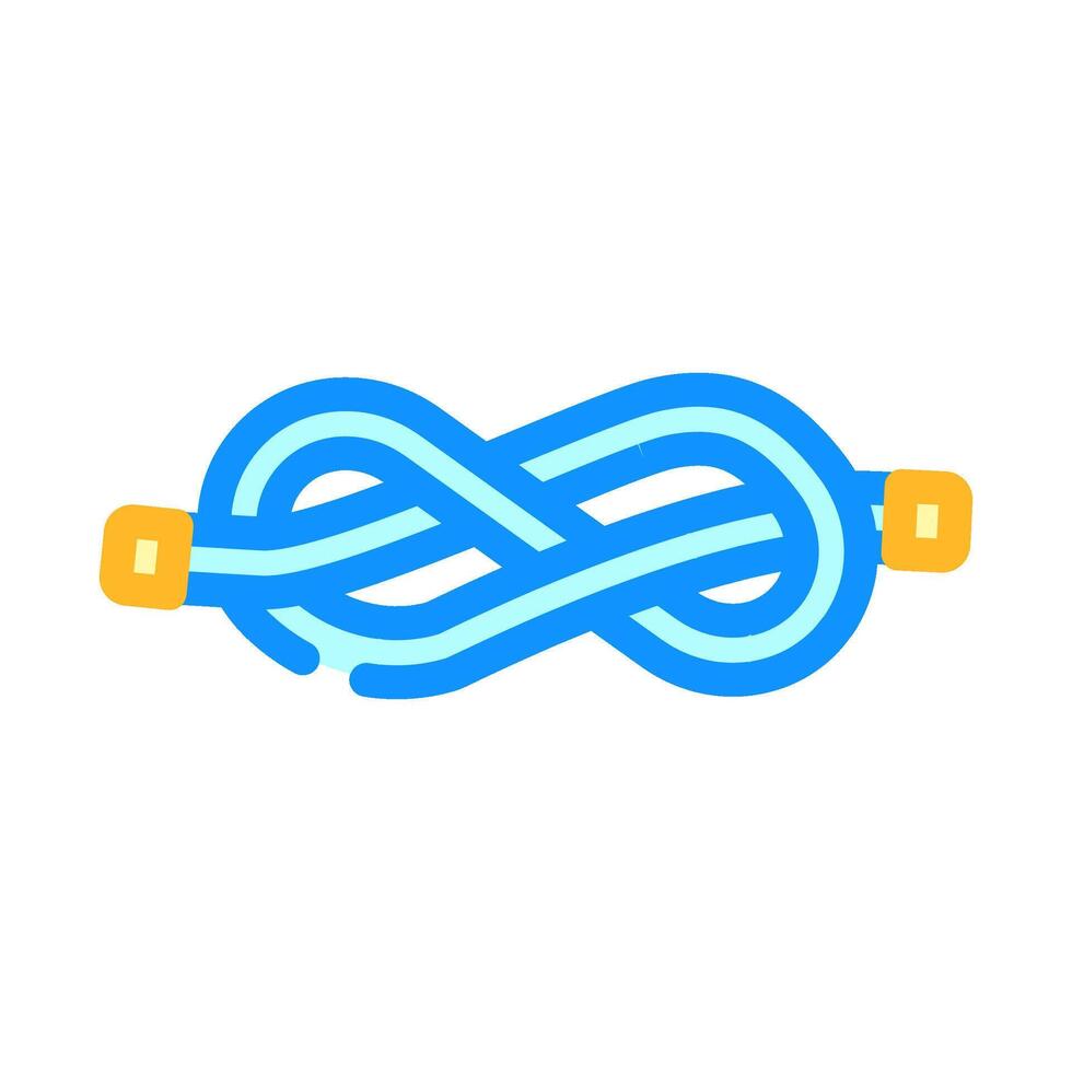 figure eight nautical knot color icon illustration vector