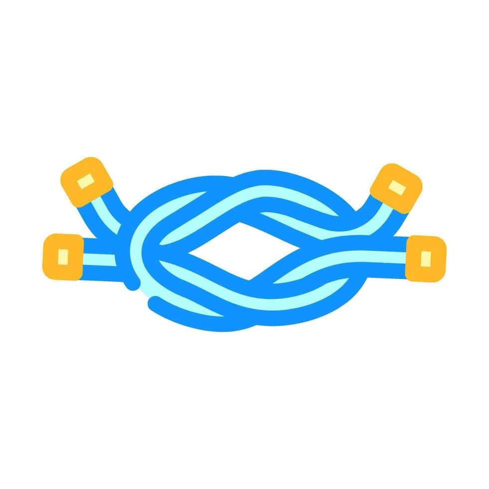 square knot nautical color icon illustration vector