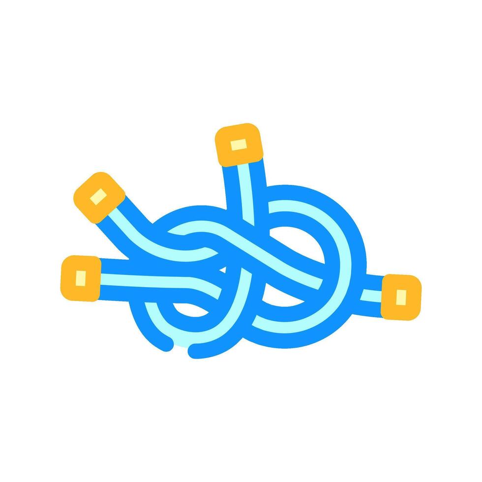 sheet bend nautical knot color icon illustration vector