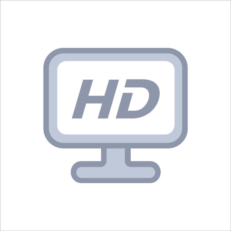 HD type Icon vector