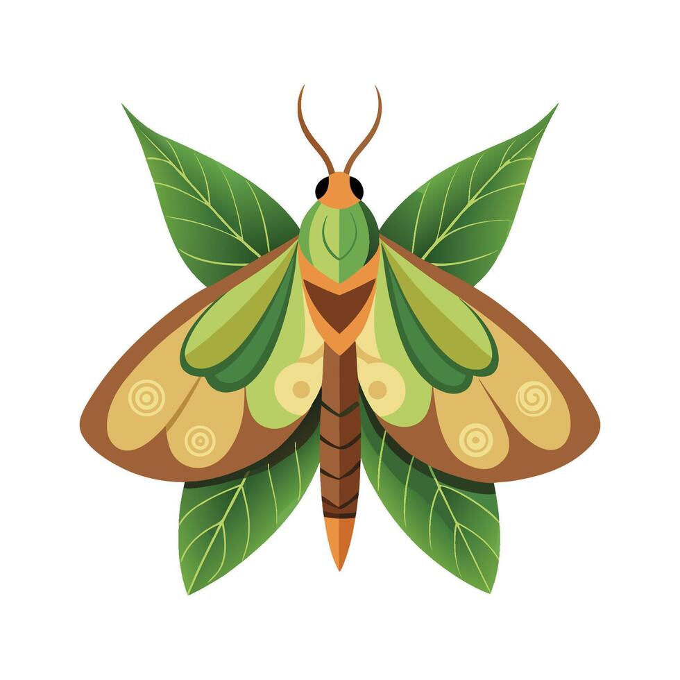Charming Leafhamoth Opper in Nature vector