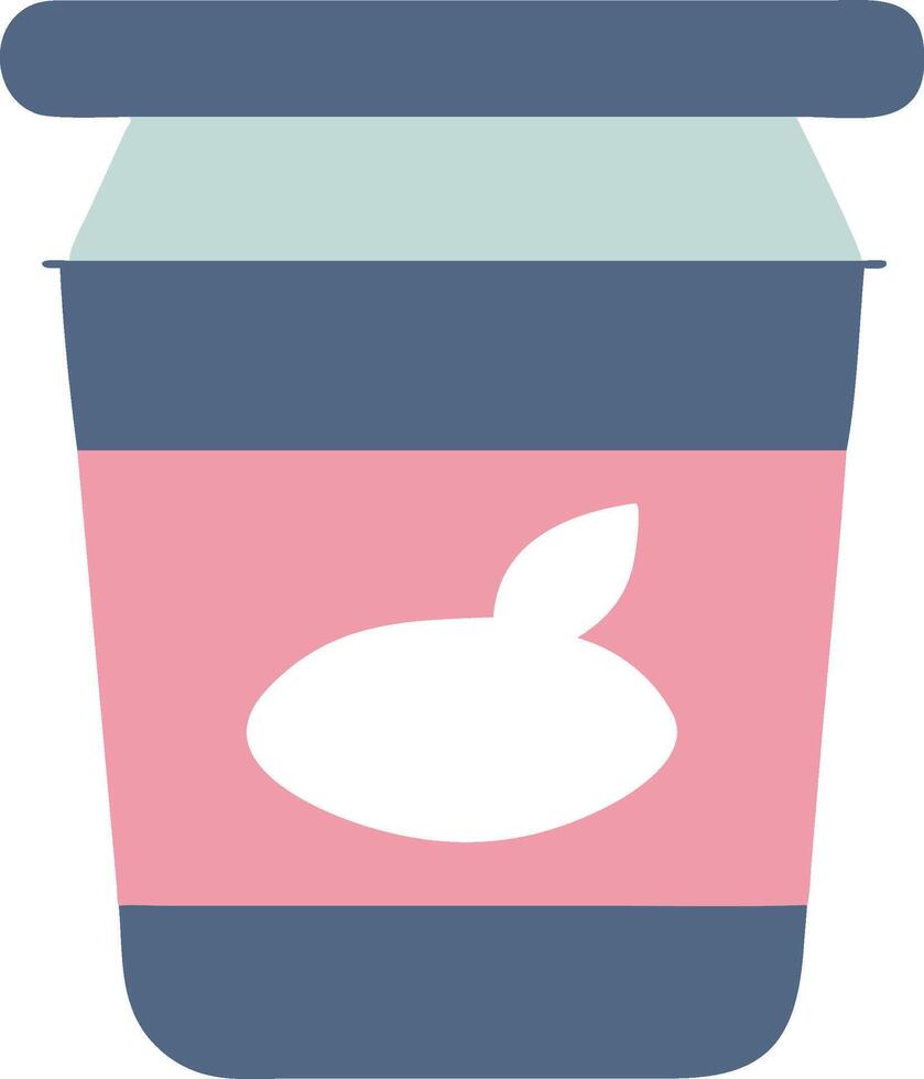 Abstract Yogurt Design with Creative, Fluid Forms vector