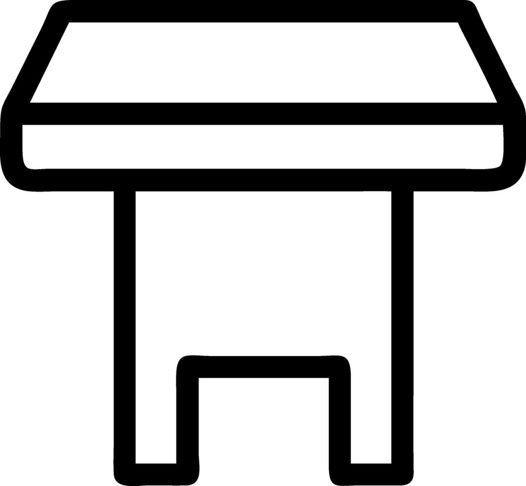 Industrial Wooden Table Design with Raw Materials and Bold Features vector
