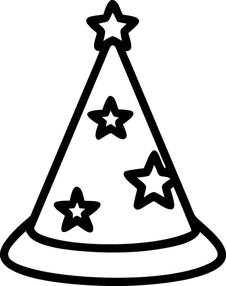 Geometric Wizards Hat Design with Sharp Angles and Modern Style vector