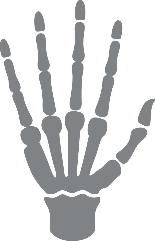 Futuristic Skeleton Hand Design with Cybernetic Details and Sci-Fi Elements vector