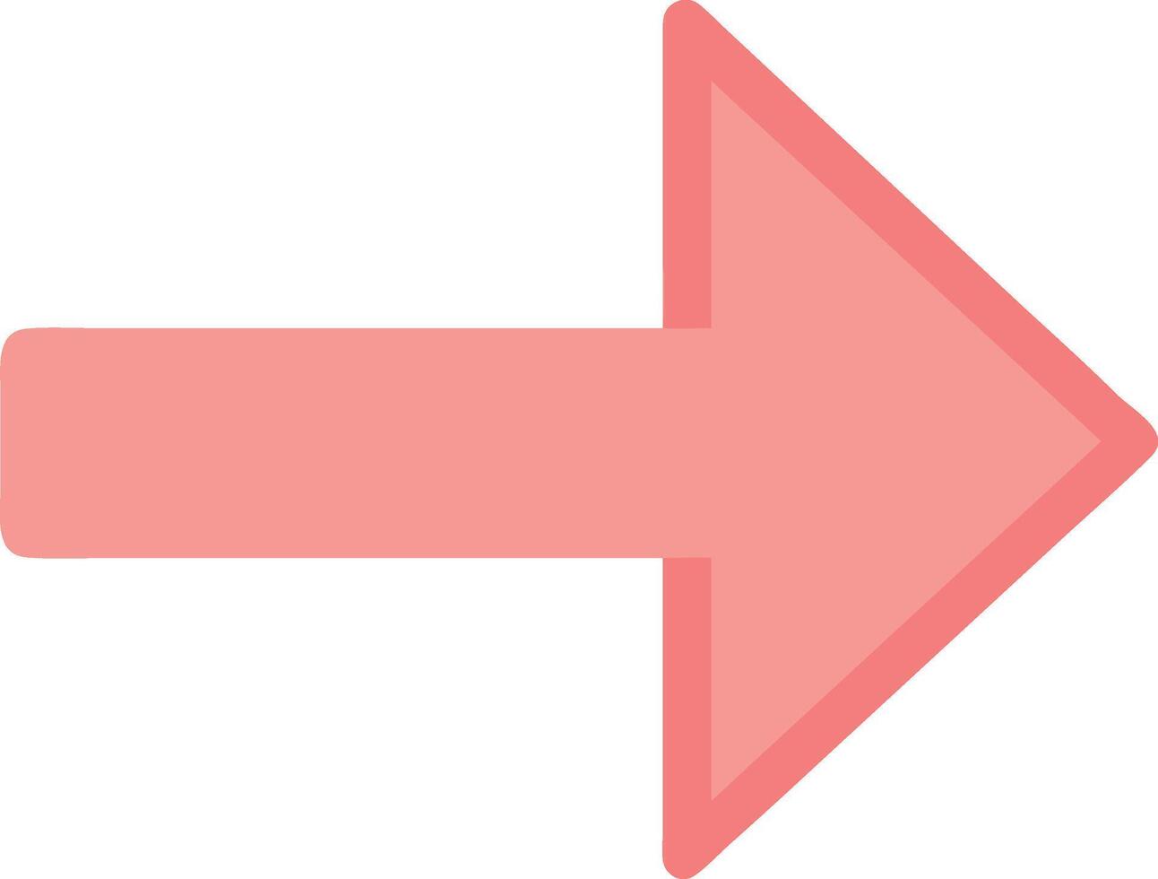 Dynamic Right Arrow Design with Motion Effect and Fluid Direction vector