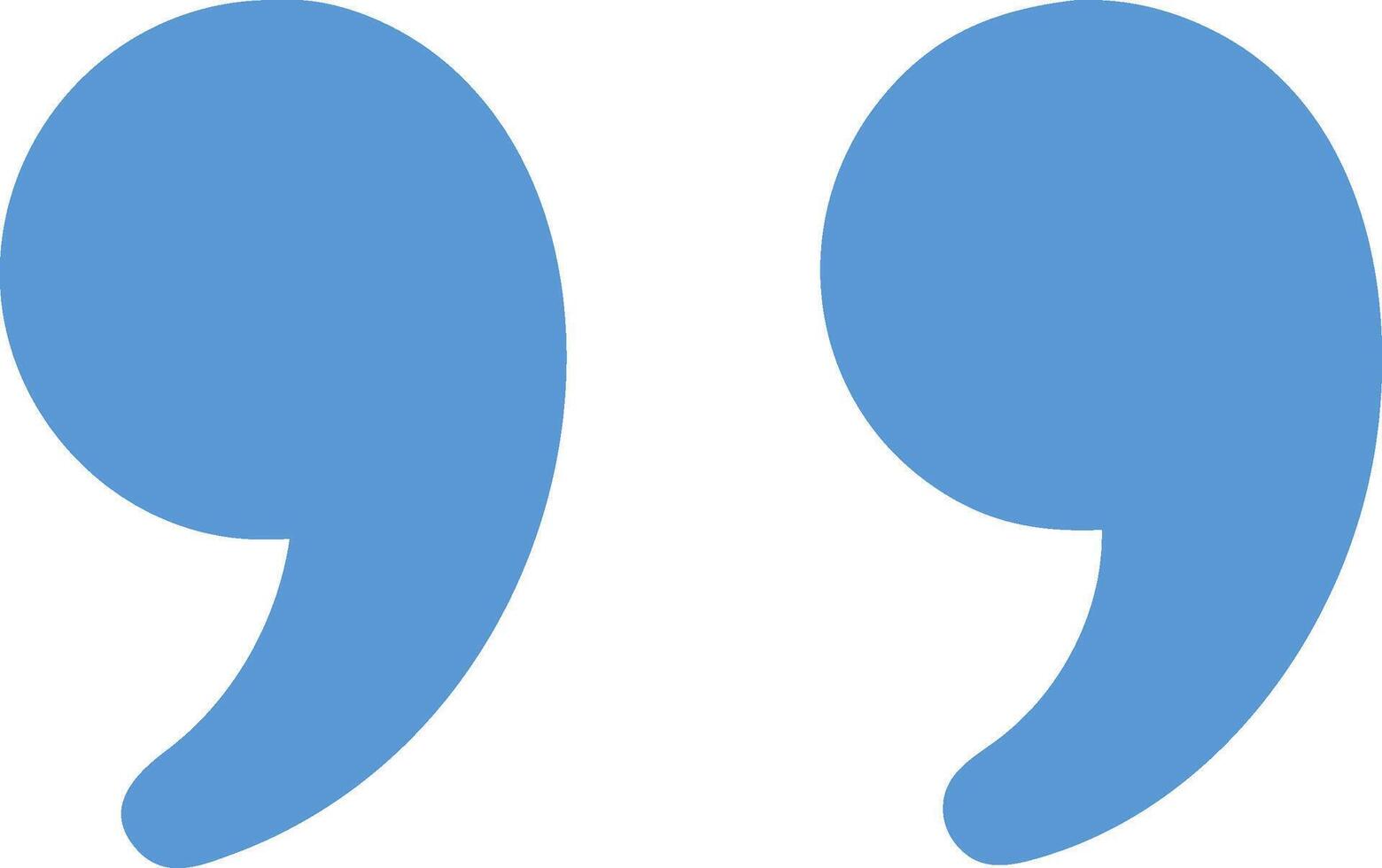 Bold Quotation Marks Design with Thick, Geometric Shapes and Sharp Edges vector