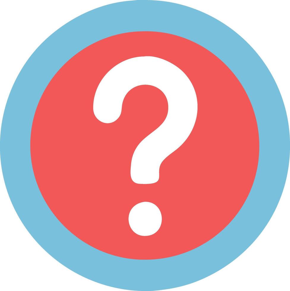 Minimalist Question Mark Design with Subtle Shadowing and Sleek Look vector