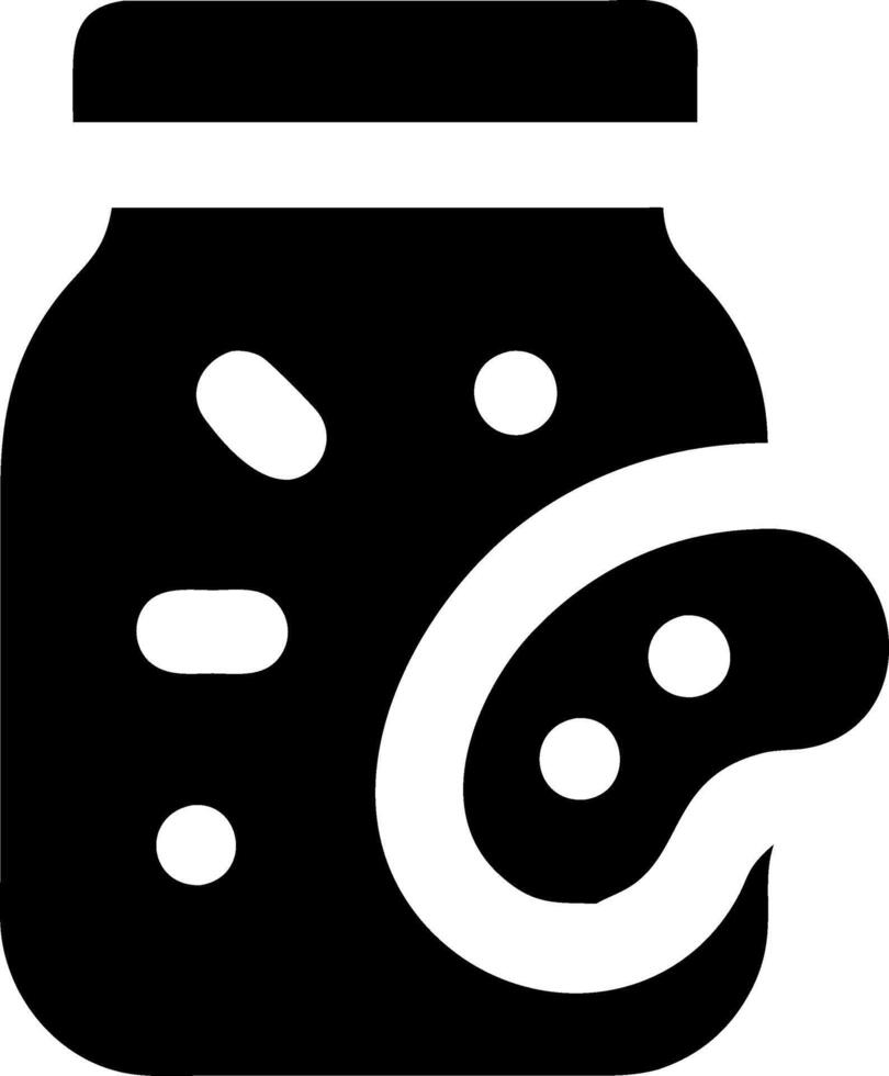 Retro Pickled Gherkins Design with Bold Colors and Traditional Jar vector