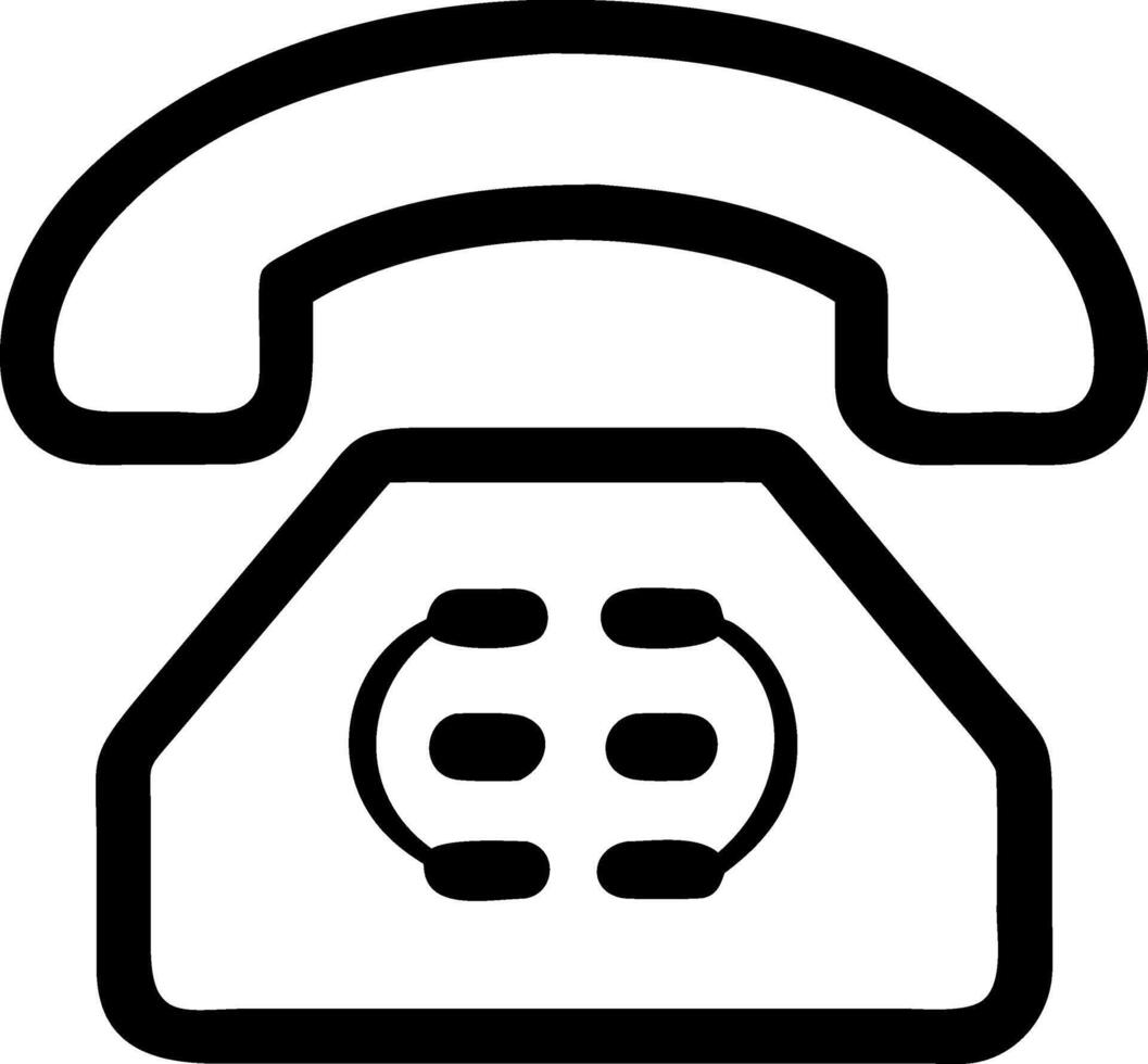 Unique Old Telephone Design with Compact Body and Timeless Features vector