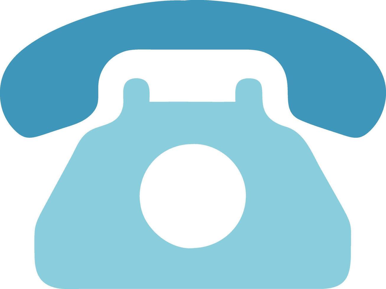 Retro Old Telephone Design with Elegant Curved Lines and Detailed Rotary vector