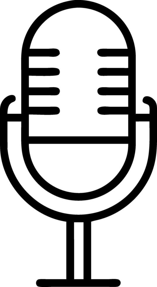 Dynamic Microphone with Bold, Industrial Aesthetic vector