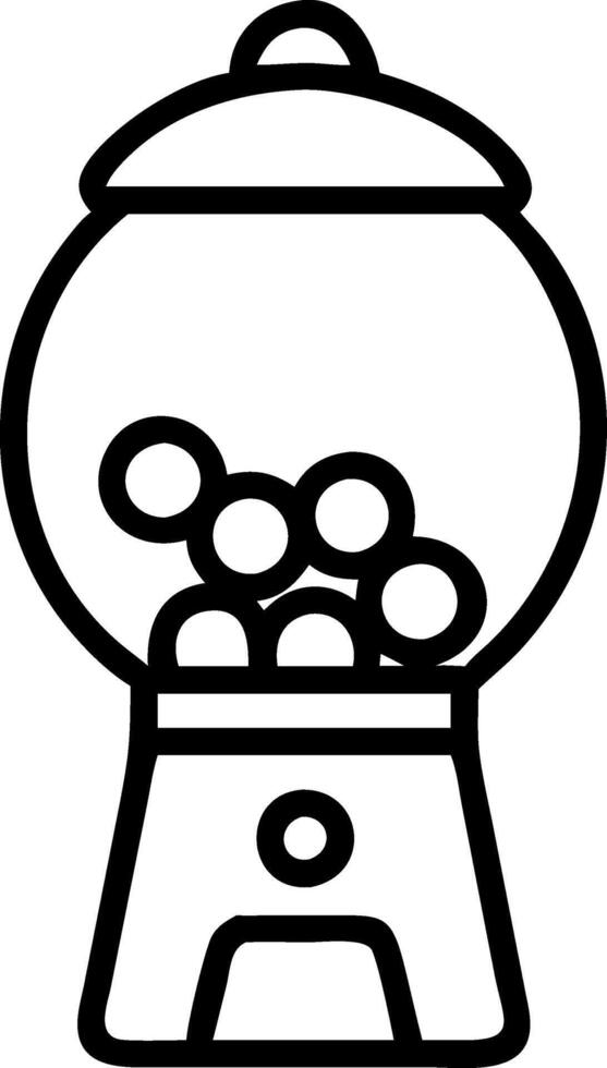 Large-Scale Gumball Machine for Commercial Use vector
