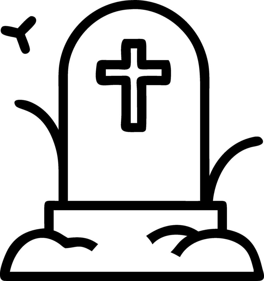 Vintage Grave Stone Composition vector