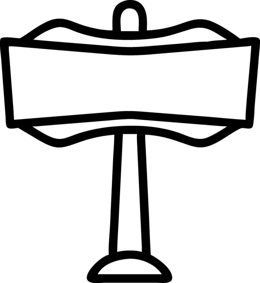 Modern Blank Signboard Concept vector