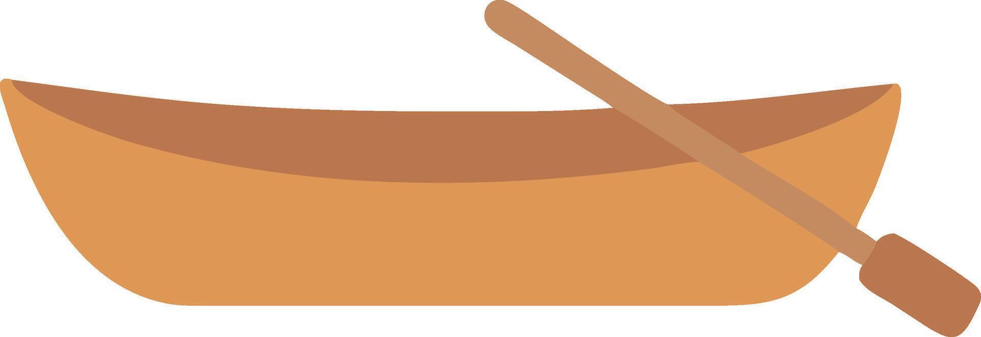 Geometric Wooden Row Boat with Modern Touch vector