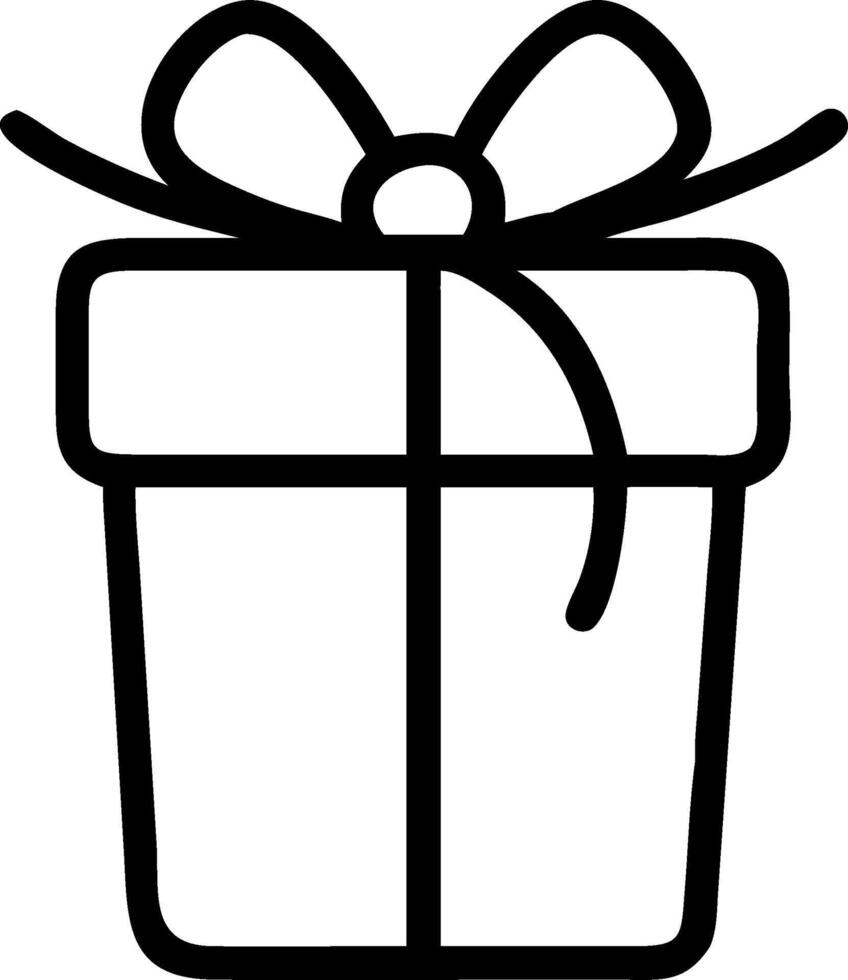 Sparkling Wrapped Gift with Glittery Accents vector