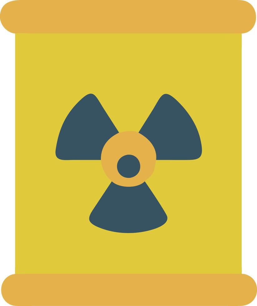 Hazardous Toxic Waste Barrel with Warning Symbols vector