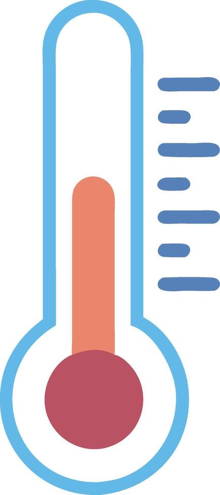 Minimalist Thermometer with Clean, Simple Lines vector