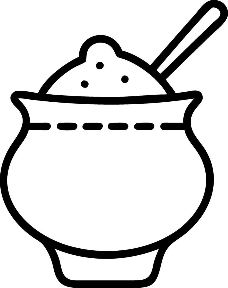 Simple and Elegant Sugar Bowl with Curved Shape vector